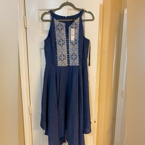 Sleeveless Marine Blue Dress